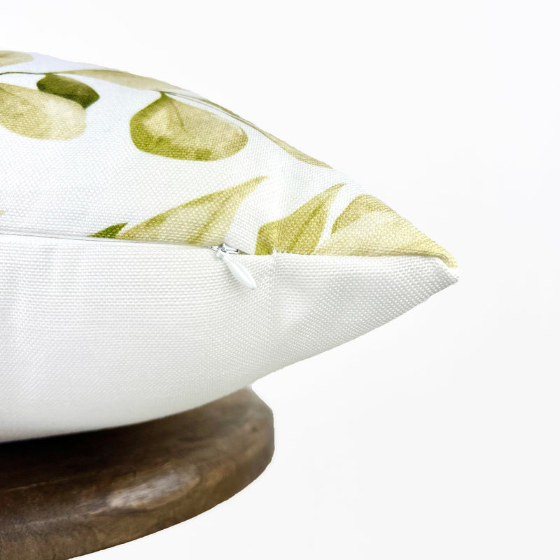 Green Leaves Repeat Pattern | Spring Décor | Easter Decorative Pillows