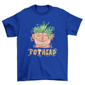 Head with plants t-shirt