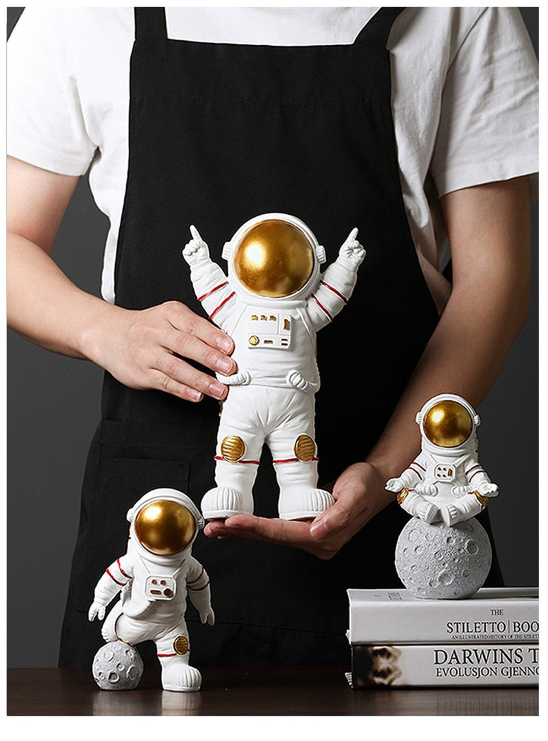 Resin Astronaut Statue Home Decor Figurines Sculpture Room Decoration