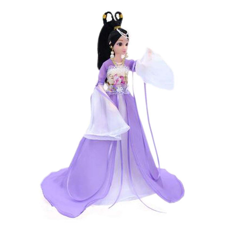 China Doll For Girls Ball-Jointed Doll Dress Doll Gorgeous Purple Fairy Doll