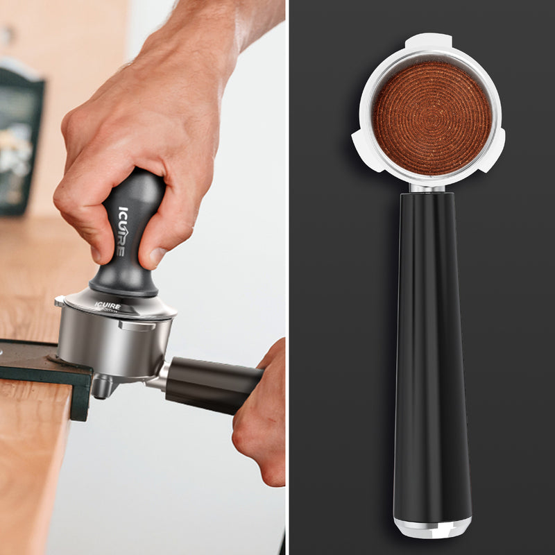 Espresso Tamper, Premium Coffee Tamper for Espresso Machine with Calibrated Spring Loaded, Premium Stainless Steel Flat Base